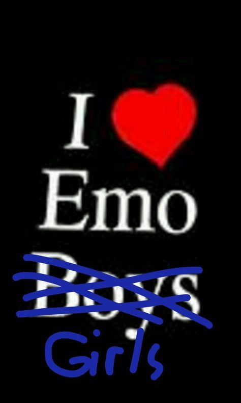 i love Emo girls (guys are cool too tho) I Love Emo Boys, Emo Boys, I Love, Red, On Instagram, White, Instagram, Black