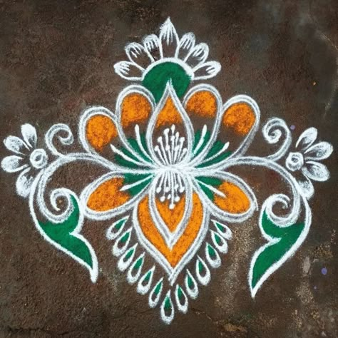 Cartoons Rangoli, Easy Rangoli Designs Videos, Very Easy Rangoli Designs, Rangoli Designs Photos, Rangoli Designs Simple Diwali, Rangoli Side Designs, Lotus Flower Art, Rangoli Designs Latest, Simple Rangoli Designs Images