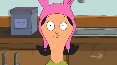 New trending GIF on Giphy June 28 2017 at 12:27AM Bobs Burgers Gif, Louise Belcher, Eye Twitching, Gene Simmons, Valley Girls, American Dad, Bobs Burgers, Crash Bandicoot, An Ice Cream