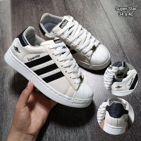 All Star Adidas, Super Star Adidas, Super Star Shoes, Adidas Super Star, Tennis Adidas, Adidas Star, Adidas Super, Downtown Outfits, All Nike Shoes