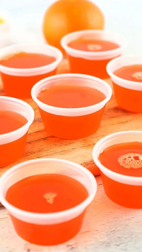 Chamoy Jello Shots, Mexican Candy Jello Shot Recipes, Mexican Candy Jello Shots, Sugar Free Jello Shots, Candy Jello Shots, Rim Paste, Orange Jello Shots, Rainbow Jello Shots, Peach Jello Shots