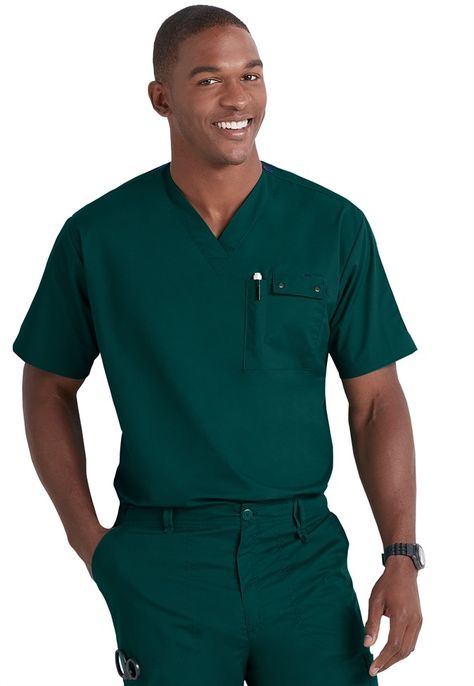 Medical Scrubs Men, Mens Kimono Shirt, Scrub Dress, Doctor Uniform, Men African Wear, Medical Scrubs Fashion, Green Uniform, Surf Style Men, Latest African Wear For Men