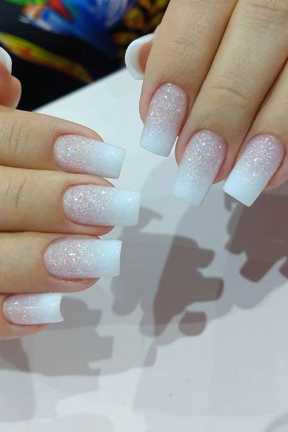 Baby Boomer Nail, Bride Indian, Nails For Bride, Wedding Nails Glitter, Purple Nail, Wedding Nails For Bride, Nails Wedding, Bride Nails, Elegant Baby