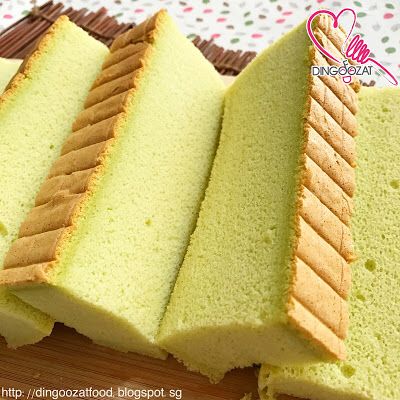 Ogura Cake, Bolu Pandan, Pandan Chiffon Cake, Pandan Cake, Asian Cake, Resep Cake, Cotton Cake, Torte Cupcake, Sponge Cake Recipes