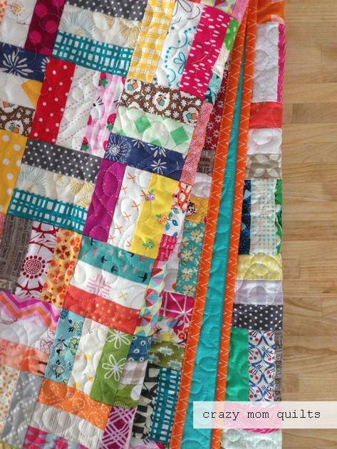 Vintage Scrap Quilt Patterns, Scraps Quilt Patterns, Scrappy Quilt Patterns Scrap Fabric Tutorials, Scrappy Quilting, Easy Twin Size Quilts For Beginners, Crumb Quilts Free Pattern, Scrappy Quilt Patterns Free, Scrap Quilts Patterns Leftover Fabric, Scrap Crazy 8 Quilt