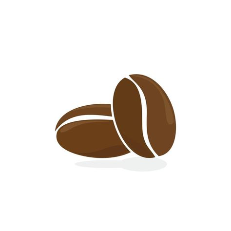 Coffee Bean Logo, Simple Signs, Coffee Signs, Coffee Bean, Coffee Beans, Vector Design, Design Illustration, Vector Art, Illustration Design