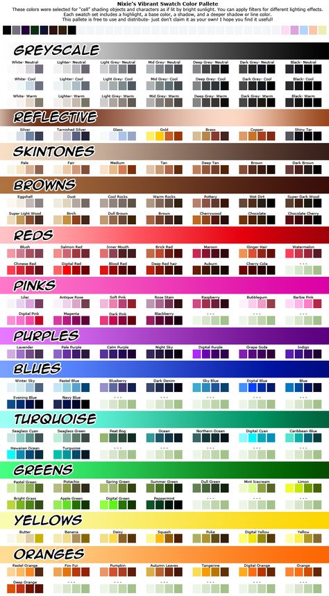 Vector Color Swatches Prismacolor Techniques, Artist Problems, Color Mixing Chart, Color Palette Challenge, Palette Art, Digital Painting Tutorials, Color Psychology, Color Pallets, Color Swatches