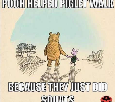 24 Hilarious Fitness Memes for Recuperating after Leg Day - Leg Day Memes, Yoga Meme, Yoga Humor, After Leg Day, Gym Humour, Fitness Memes, Fitness Humor, Pooh And Piglet, Karma Yoga