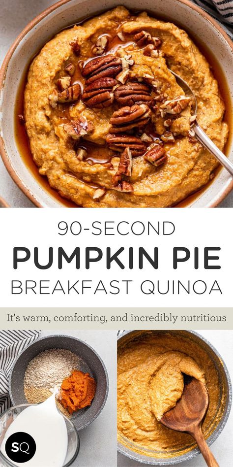 Pumpkin Pie Quinoa Breakfast, Quinoa Flake Recipes, Pumpkin Quinoa Recipes, Quinoa Baked Oatmeal, Flaked Quinoa Recipes, Quinoa Flakes Breakfast, Pumpkin Quinoa Breakfast, Quinoa Pumpkin Recipes, Slow Cooker Breakfast Quinoa