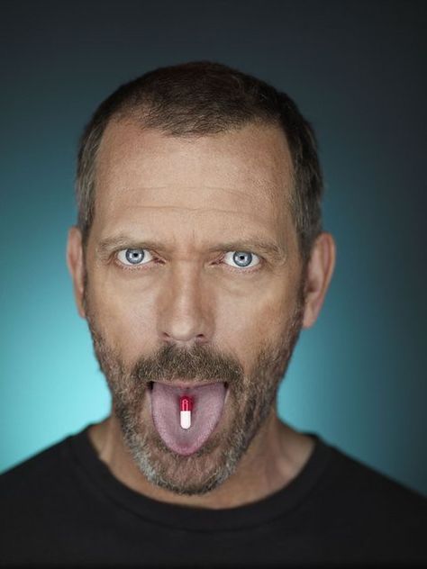 Tongue & pill | HOUSE: Hugh Laurie as Dr. Gregory House in t… | Flickr Everybody Lies, Robert Sean Leonard, Gregory House, Hugh Laurie, House Md, Truth And Lies, Dr House, Celebrity Portraits, Famous Faces