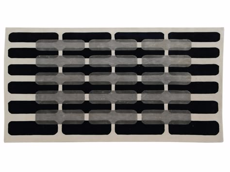 Patterned handmade rectangular rug MAILLON By ROCHE BOBOIS design Lili Gayman Charcoal Grey Carpet, Carpet Trends, Carpet Pattern, Roche Bobois, Furniture Selection, Pattern Carpet, Rug Inspiration, Bathroom Carpet, Carpets And Rugs