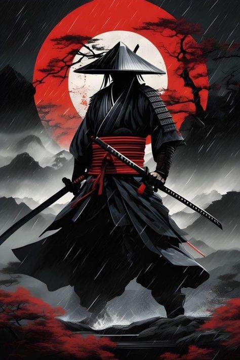 Samurai Warrior Tattoo, Oni Samurai, Japanese Art Samurai, Arte Ninja, Samurai Wallpaper, Anime Photo Profile Dark, Itachi Uchiha Art, Samurai Artwork, Ninja Art