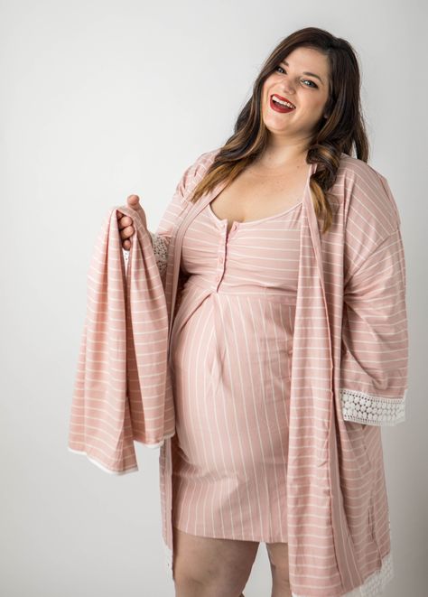 Hospital Clothes After Birth, Maternity Pajamas For Hospital, Pregnacy Fashion, Nursing Loungewear, Maternity Nightgown, Maternity Sewing, Nursing Robe, Postpartum Fashion, Milk Baby