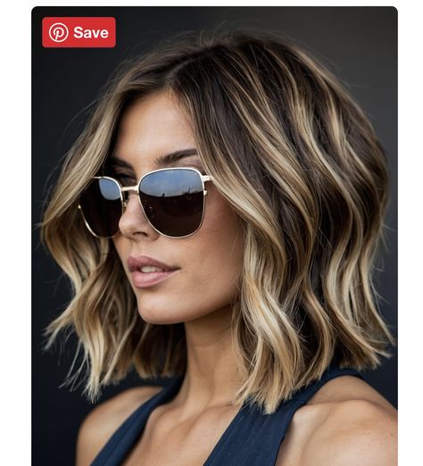 Level 7 Roots Balayage, Lobs With Side Bangs, Tips For Beautiful Hair, Brunette Bob Blonde Highlights, Shaggy Bob Brunette, Medium Length Brunette Curtain Bangs, Summer Balayage Short Hair, Shoulder Length Hairstyle Women Fine Hair, Collarbone Length Bob Haircut