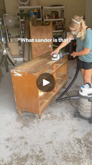 12K views · 311 reactions | Details ⬇️

The random orbital sander is what I reach for most of the time! It removes a lot of material VERY fast from large flat surfaces (AKA dressers)

This creates a lot of tiny dust particles that are unsafe to breathe, so I attach it to my wet/dry vacuum with a dust collection bag to help eliminate most of it. 

The great thing about the @harttoolsusa RO sander and vacuum is that they connect straight out of the box without the need for an adapter.

For sanding details, drawers, curved surfaces and between coats of paint I typically reach for my 3x4 SurfPrep sander

Comment “details” for a link to this sander and vacuum! | Flipped by Abby | Blondie · Heart Of Glass (12" Version) Sand Blasting Wood, How To Backwash A Sand Filter, What Sandpaper To Use On Furniture, Sander With Vacuum, Surfprep Sander, Ridgid Orbit Sander Replacement Head, Blondie Heart Of Glass, Detail Sander, Redoing Furniture