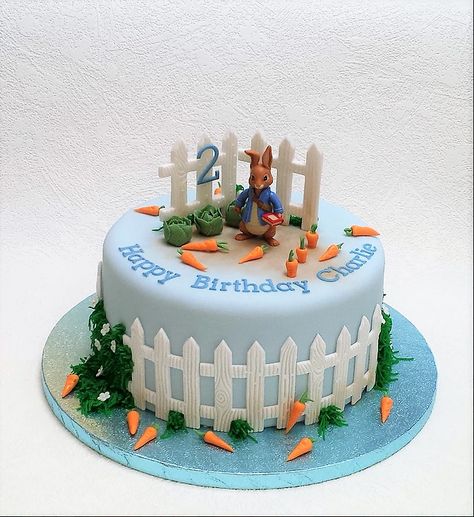 Peter Rabbit Birthday Cake, Rabbit Birthday Cake, Peter Rabbit Theme Party, Bunny Birthday Cake, Peter Rabbit Cake, Peter Rabbit Birthday, Rabbit Birthday, Peter Rabbit Party, Rabbit Cake