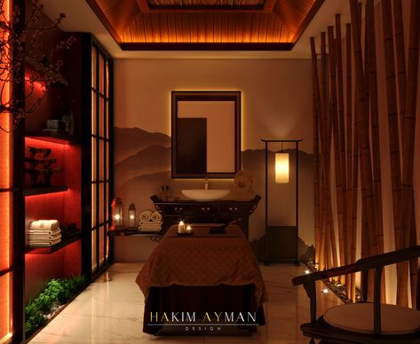 Chinese Style Interior Design, Spa Building, Chinese Spa, Spa Massage Room, Japanese Spa, Chinese Style Interior, Spa Room Decor, Marsa Alam, Interior Design Software