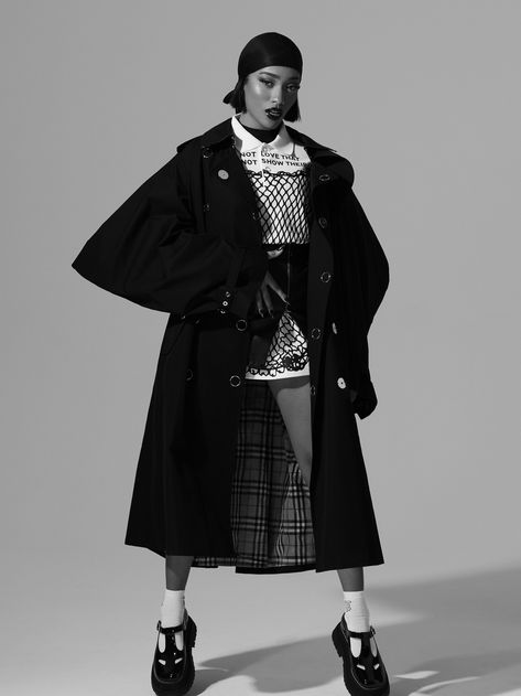 WORLDWIDE FASHION — SHAY × SLIMI Magazine — March 2019, THE MUSIC... Shay Izi, Hypebeast Brands, Brazilian Body Wave, Full Look, Long Coat, 90s Fashion, Magazine Cover, Black Hair, Short Hair Styles