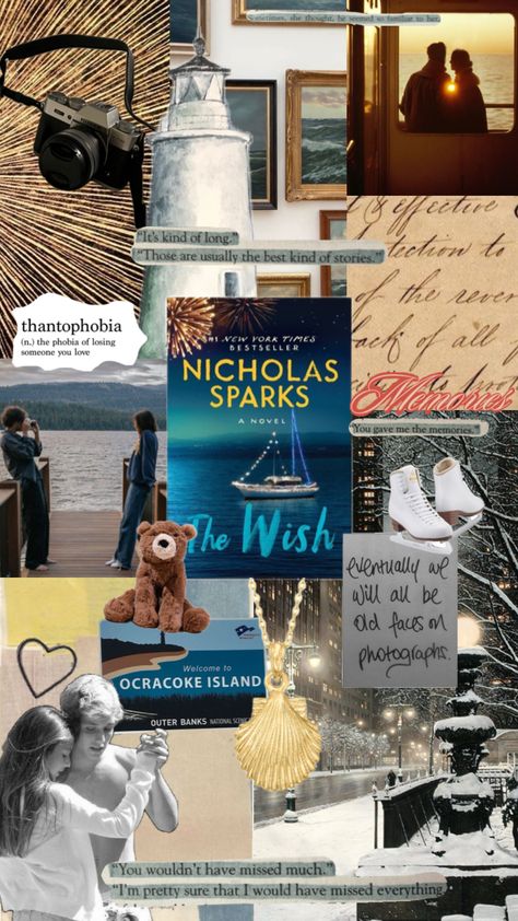 The Wish Nicholas Sparks, Nicholas Sparks Movies, Nicholas Sparks Books, Nicholas Sparks, Romantic Books, Creative Hobbies, Book Show, Pride And Prejudice, Book Aesthetic