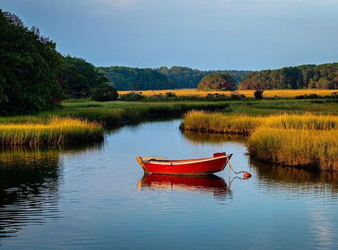 Simple Landscape Pictures, Painting Reference Photos Landscape, Lake Reference, Landscape Reference Photos, Marsh Photos, Watercolor Study, Cape Cod Photography, Landscape Reference, Drawing Scenery