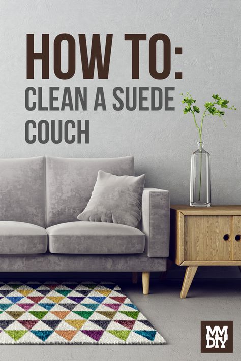 How To Wash Throw Pillows, Cleaning Suede, Suede Couch, Couch Cleaning, Suede Sofa, Cleaning Tips And Tricks, Suede Throw Pillows, Dog Couch, Clean Couch