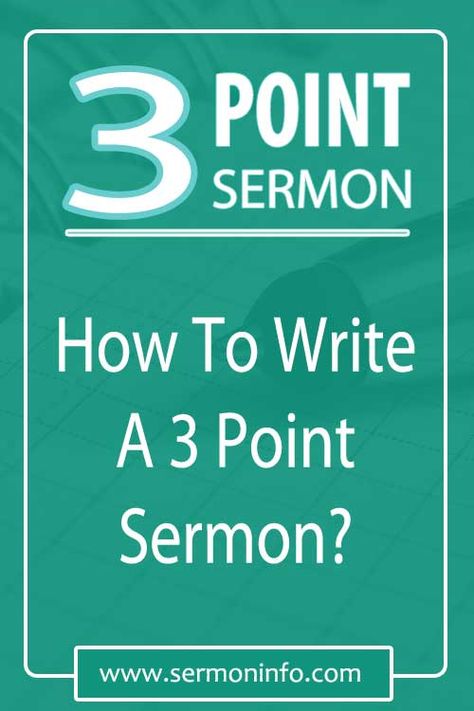 How To Write A 3 Point Sermon - The key to writing any sermon is the structure, which has three parts to the sermon and the sermon outline. #SermonOutline Preaching Sermons Outlines, How To Write A Sermon Outline, Sermon Preparation Worksheet, Bible Sermon Topics, Sermons Outlines, Sermon Preparation, Bible Preaching, Sermon Outlines, Sermon Ideas