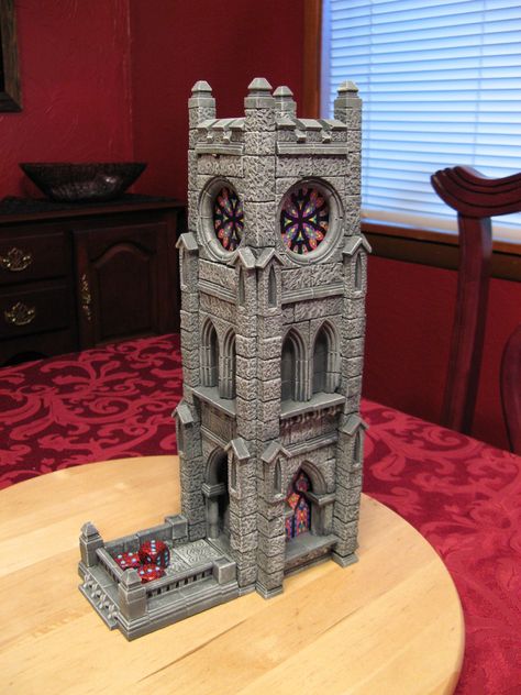 Dice Tower | Flickr - Photo Sharing! Dnd Diy, Diy Dice, Hirst Arts, Dnd Crafts, Game Terrain, Dragon Dies, 3d Printing Diy, Dice Tower, Castle Tower