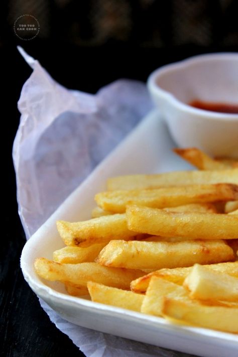 French Fries Recipe | Homemade French Fries | Potato Fries | Finger Chips | Hot Chips | Crispy Potato Fry Crispy French Fries Homemade, Slap Chips, French Fries Recipe Homemade, Fries Recipe Homemade, French Fries Homemade, The Best French Fries, Finger Chips, Fries Homemade, Hot Chips