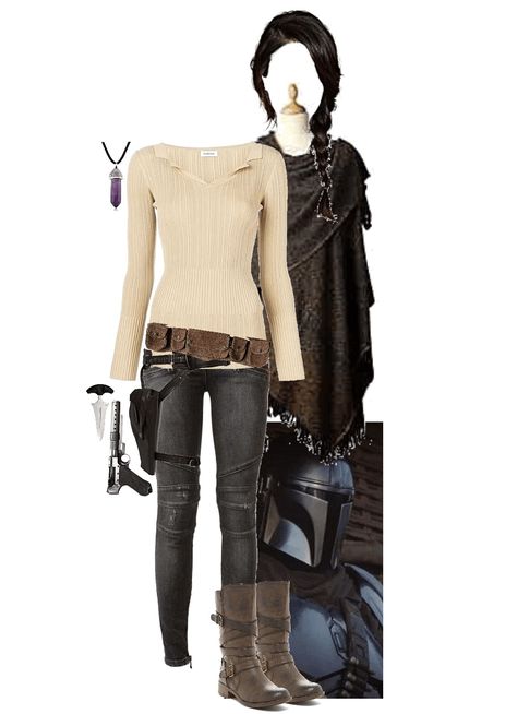 Star Wars Inspired Outfits, Star Wars Disneybound, Jedi Outfit, Outfit Polyvore, Star Wars Fashion, Disney Bound Outfits, Star Wars Outfits, Star Wars Costumes, Fandom Outfits