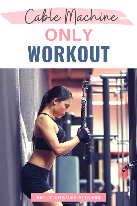 Machine Weight Workout For Women, Cable Machine Love Handles, Cable Machine Exercises For Women, Universal Gym Workout Plan, Machine Weights Workout, Inspire Ftx Workouts, Total Body Cable Machine Workout, Cable Station Workout For Women, Best Cable Machine Exercises