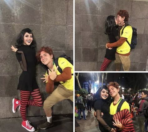 Jonnie And Mavis Costume, Hotel Transylvania Couple Costume, Jonathan And Mavis Costume, Hotel Transylvania Costume Couple, Mavis And Jonathan Costume, Jonny And Mavis Couple Costume, Mavis Hotel Transylvania Fantasia, Couples Comic Con Costumes, Mavis And Johnny Cosplay