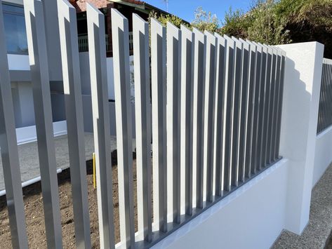 Fence And Gate Ideas Philippines, Vertical Batten Fence, Fences And Gates Modern Philippines, Pedestrian Gate, Glass Pool Fencing, Gate Fence, Compound Wall Design, Modern Fence Design, House Fence Design