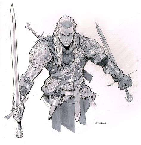 Max Dunbar on Twitter: "An Elf Fighter to end the day #dnd… " Max Dunbar, Witcher Wallpaper, Dungeons And Dragons Art, Dungeons And Dragons Characters, Dnd Art, Character Design Male, Fantasy Inspiration, Medieval Fantasy, Dnd Characters