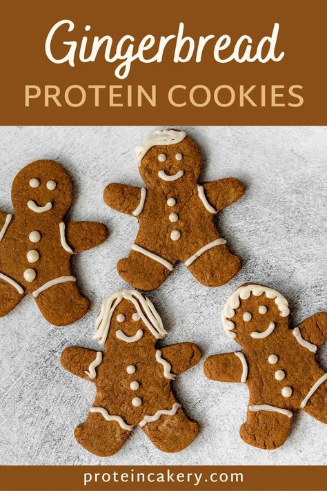 Protein Gingerbread Cookies, Gym Foods, Protein Gingerbread, Gingerbread Protein, Easy Protein Snacks, Food Polls, Healthy Gingerbread Cookies, Vegan Protein Cookies, Protein Snacks Recipes