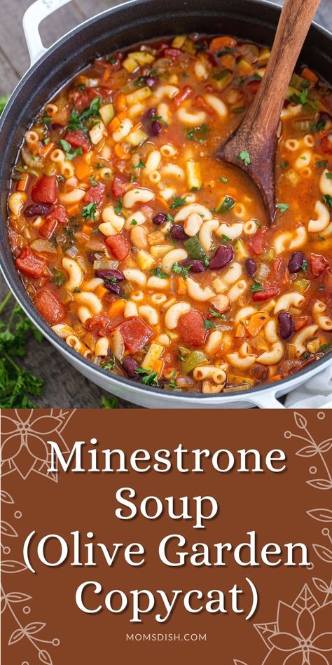 Minestrone Vegetable Beef Soup, Ministroni Soup Olive Garden, Minestrone With Meat, Low Fodmap Minestrone Soup, Minasteoni Soup Olive Garden, Low Calorie Minestrone Soup, Olive Garden Minestrone Soup Recipe Copycat, Minitronie Soup, Copycat Minestrone Soup Olive Garden