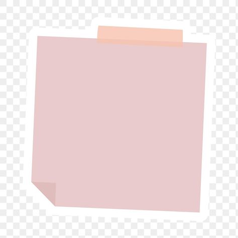 Pastel pink notepaper journal sticker design element | free image by rawpixel.com / Sasi Brown Sticky Notes, Sticky Notes Png, Pink Sticky Notes, Transparent Sticky Notes, Digital Notes, Homemade Stickers, Watercolour Texture Background, Paper Background Design, Web Design Resources