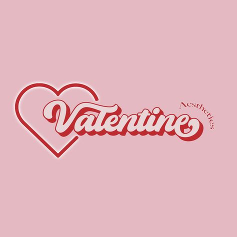 Valentine Logo, Beauty Logos, Aesthetic Logo, Logos Retro, Cute Logo, 13th Anniversary, Rainbow Logo, Retro Beauty, Love Logo