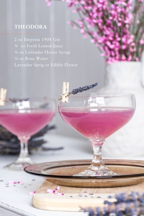 Empress 1908 Gin, Spring Cocktail, Cocktails To Try, Yummy Alcoholic Drinks, Boozy Drinks, Fancy Drinks, Mixed Drinks Recipes, Milk Shakes, Cocktail Drinks Recipes