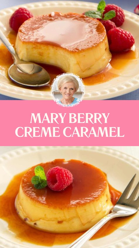 Mary Berry Creme Caramel Neenish Tart, Creme Caramel Recipe, Mary Berry Recipes Baking, Mary Berry Recipes, Mary Berry Cooks, Random Desserts, British Bake Off Recipes, Bake Off Recipes, British Cooking