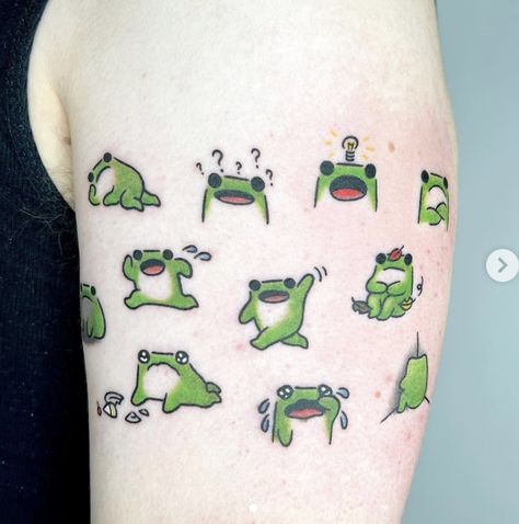 Frog Anatomy, Frog And Toad Are Friends, Meme Frog, Frog Bucket Hat, Frog Cartoon, Toad Frog, Frog Tattoos, Arm Art, Kawaii Tattoo