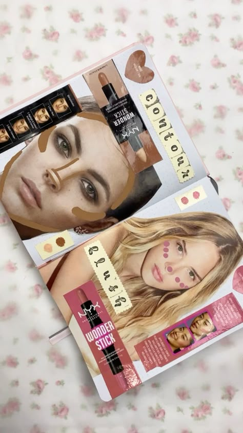 Nyx Wonder Stick, Nyx Contour, Contour And Blush, Diary Cover Design, Makeup Journal, Stick Contour, Magazine Cutouts, Beauty Journal, Makeup Packaging