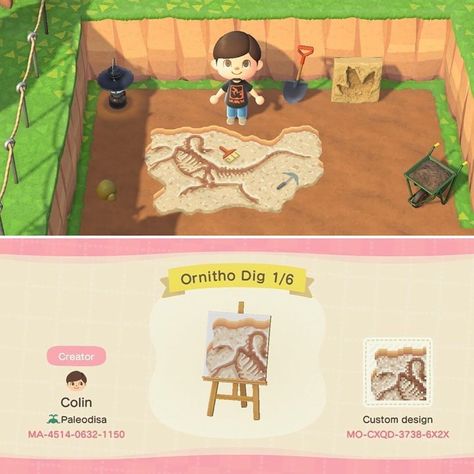 Animal Crossing ♡ on Instagram: “Dinosaur dig! Use the creator code to get all 6 designs🤗 My | Animal crossing, Animal crossing game, New animal crossing Dinosaur Dig, Dinosaur Wall Decor, Dinosaur Tracks, Ac New Leaf, Dinosaur Illustration, Animal Crossing Qr Codes Clothes, Qr Codes Animal Crossing, Deco Rose, Dinosaur Crafts