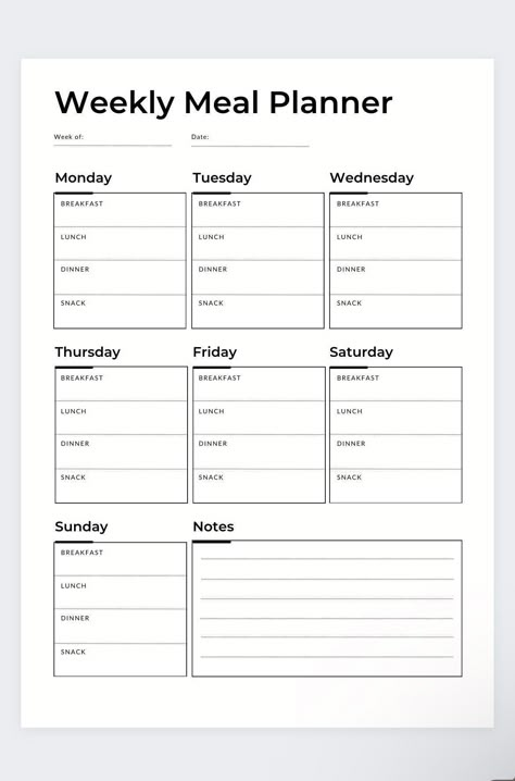 Day to Day Meal Plan,weekly Meal Planner,meal Planning, Meal Prep Menu Meal Prep Menu, To Do Planner, Aesthetic Planner, Day Meal Plan, Capa De Caderno Personalizada, Meal Planner Template, Planning Template, Menu Planner, Meal Planning Template