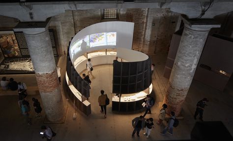 Weiss Manfredi, Architecture Biennale, Exhibition Display Design, Venice Architecture, Museum Interior, Museum Design, Museum Exhibition Design, Interactive Museum, New Architecture