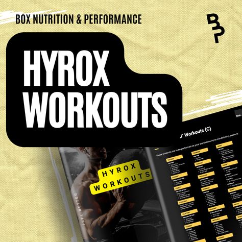 Hyrox Training Workout, Hyrox Workout Plan, Hyrox Training Plan, Hyrox Workout, Hyrox Training, Running Training Plan, Heart Rate Training, Muscle Hypertrophy, Running Plan