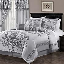 Oversized King Comforter, Damask Bedding, Grey Comforter, Floral Comforter Sets, Cal King Bedding, Comforter Bedding, Floral Comforter, Traditional Style Decor, Comforter Bedding Sets