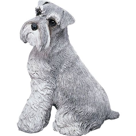 Sandicast Original Size Gray Schnauzer Sculpture - Sitting. #collectible #sculpture Schnauzer Art, Life Size Statues, Schnauzer Puppy, Most Popular Dog Breeds, Schnauzer Dogs, Grey Dog, Dog Info, Mini Schnauzer, Dog Sculpture