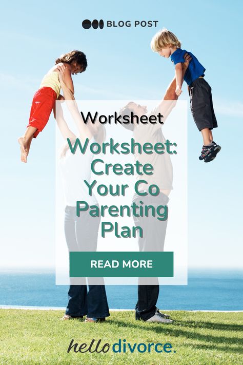 It may sound overwhelming but don’t stress. We created this worksheet to help you think through co-parenting details large and small so both of you can serve your child's best interests.  #parentinghacks #parentingcoach #coparentingdoneright #coparenting #divorcedmom #divorceddad #parentingplan Parenting Plan Worksheet, Legal Separation, Divorce Support, Divorce Mediation, Divorce Advice, Divorce Papers, Parenting Plan, Step Parenting, Child Custody