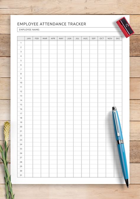 Use this template as your employee's timesheet. Track how many days a person has worked, also take into account the days off, sick leave, and vacations of employees so that in the future you will not have any difficulties with calculating payroll. Download and print the Employee Attendance Tracking Template and add it to your planner. Employee Payroll Template, Employee Attendance Sheet Template, Employee Attendance Tracker, Work Notebook Organization, Daycare Checklist, Employee Day, Daycare Schedule, Work Notebook, Tracking Template