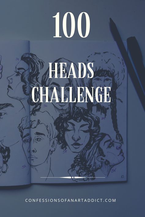 100 Head Challenge Ahmed Aldoori Board, Drawing People Faces Tutorial, Draw 100 Heads Challenge, 100 Portraits Challenge, 100 Faces Challenge Drawing, 100 Heads Challenge Board, 100 Heads Challenge Drawing, Hundred Heads Challenge Board, 100 Art Challenge